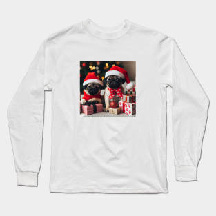 Pug Dog Christmas Long Sleeve T-Shirt